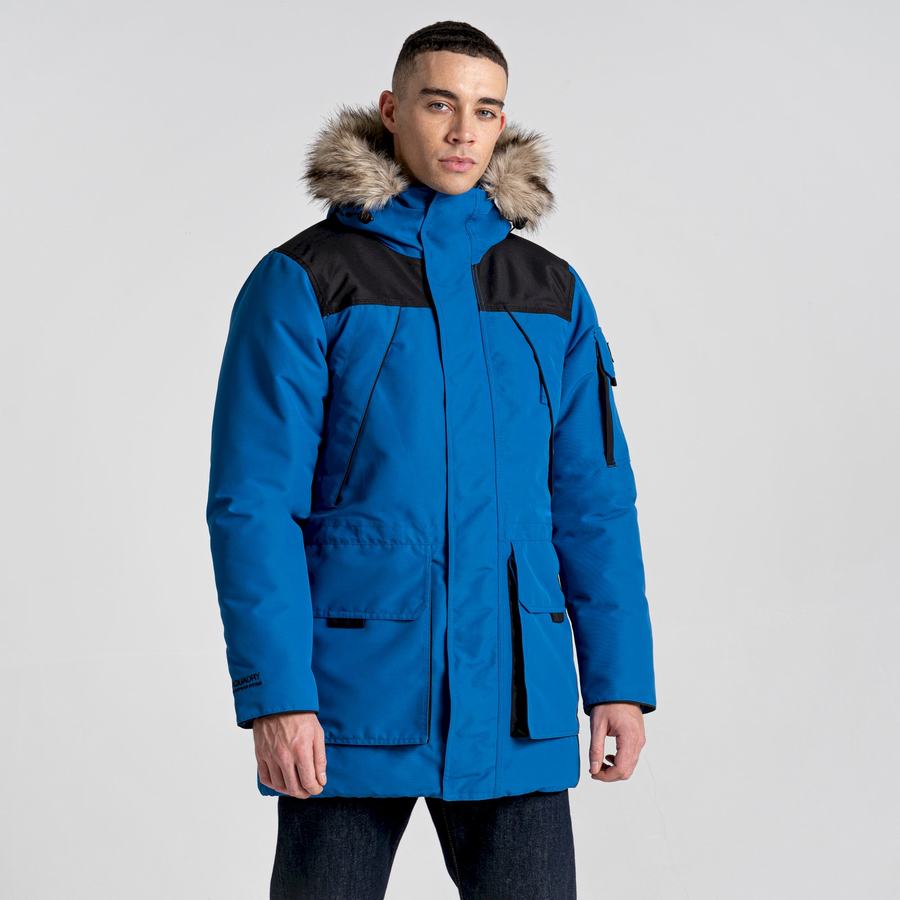 Blue Black Craghoppers Bishorn II Insulated Men's Jackets | PYY7297QJ