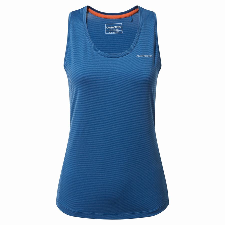 Blue Craghoppers Aliso Vest Top Women's T-Shirts | VJJ7076RW