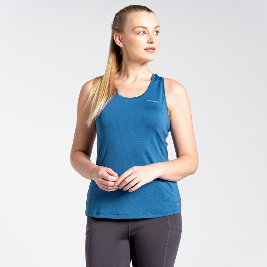 Blue Craghoppers Aliso Vest Top Women's T-Shirts | VJJ7076RW