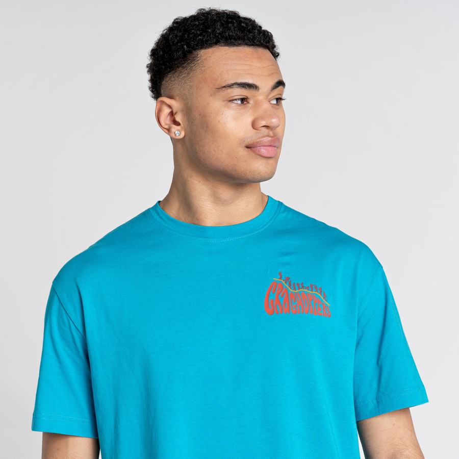 Blue Craghoppers Crosby Short Sleeved Men's T-Shirts | QLT3642IJ