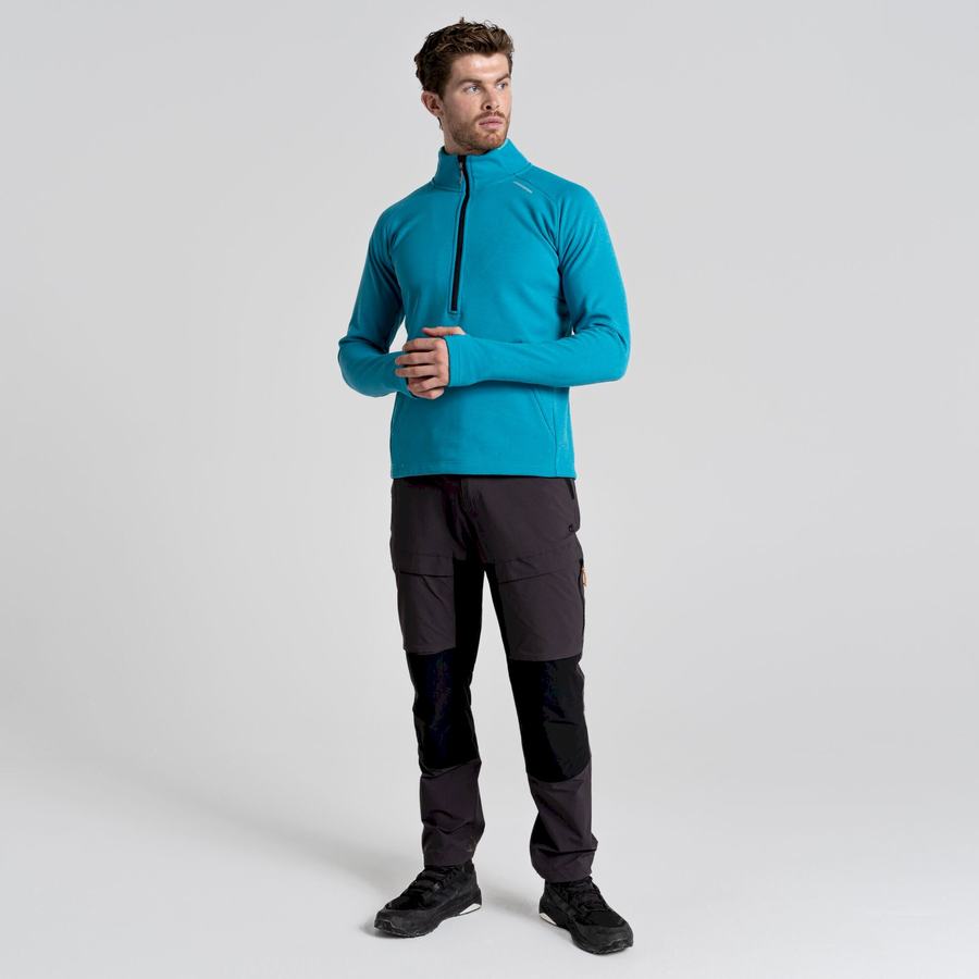 Blue Craghoppers Dynamic Pro Half Zip Men's Sweaters | DKO2727PZ