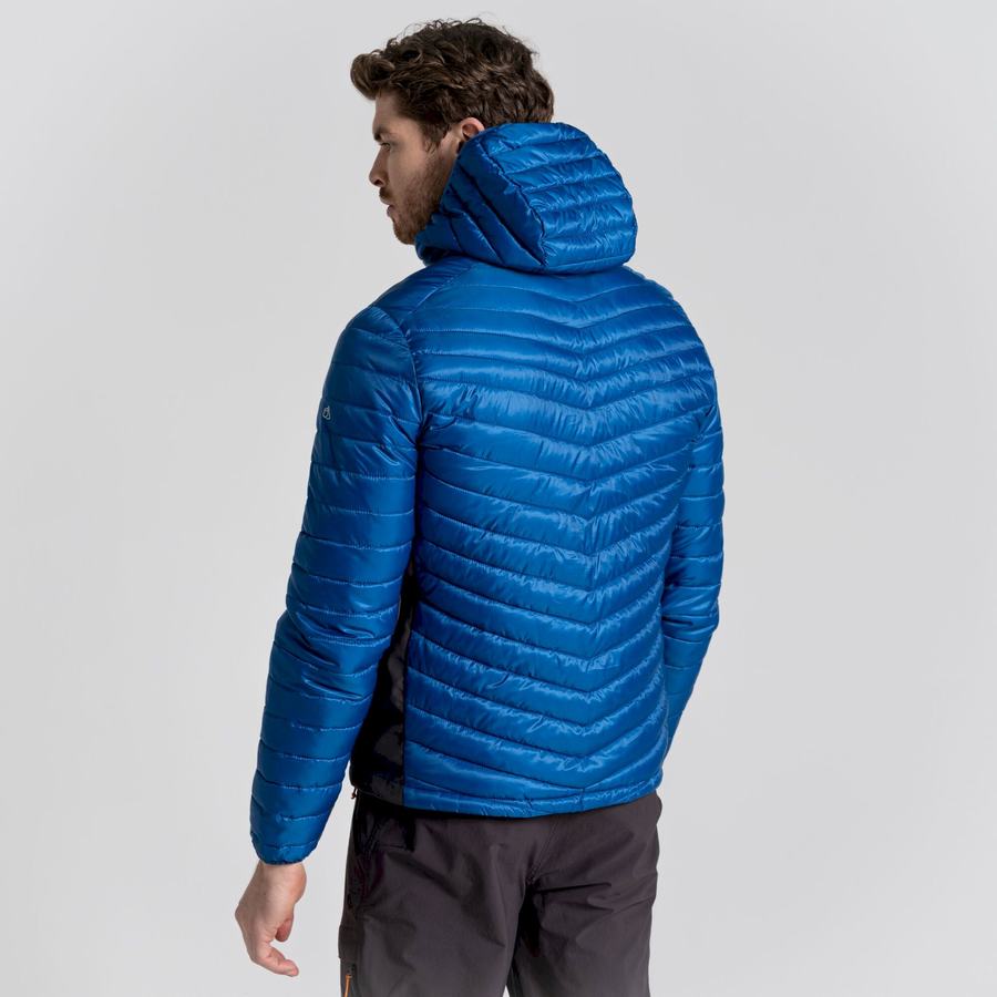 Blue Craghoppers ExpoLite Insulated Hooded Men's Jackets | JXG7899KC