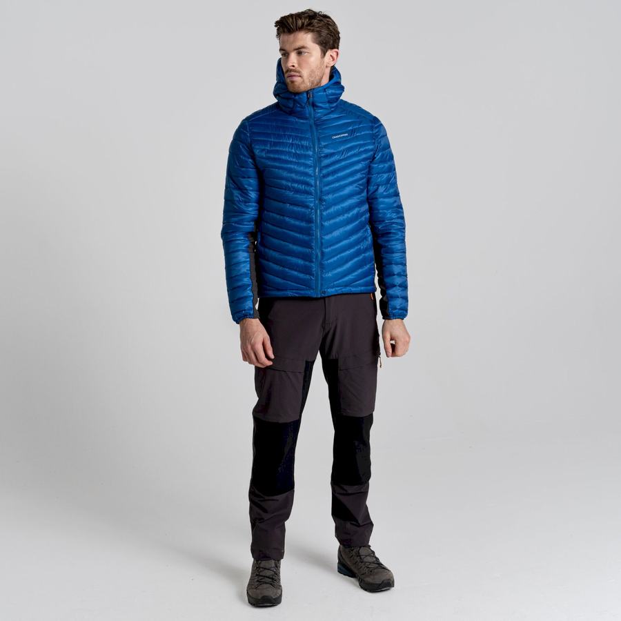 Blue Craghoppers ExpoLite Insulated Hooded Men's Jackets | JXG7899KC