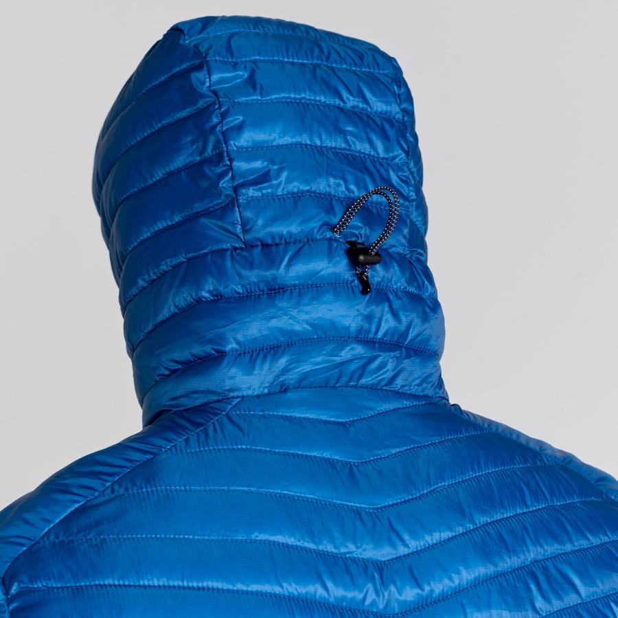 Blue Craghoppers ExpoLite Insulated Hooded Men's Jackets | JXG7899KC