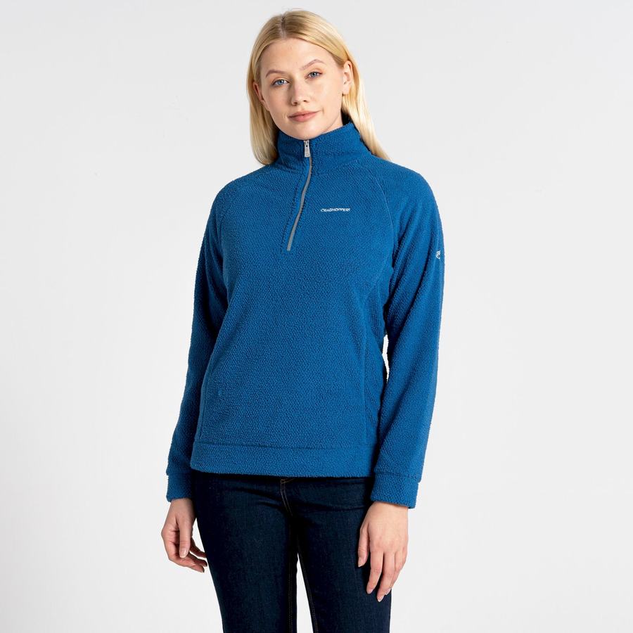 Blue Craghoppers Lilian Half Zip Women's Sweaters | TWD5027UI