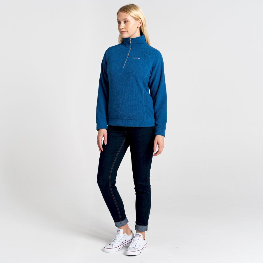 Blue Craghoppers Lilian Half Zip Women's Sweaters | TWD5027UI