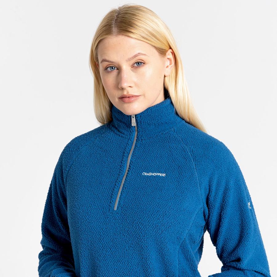 Blue Craghoppers Lilian Half Zip Women's Sweaters | TWD5027UI