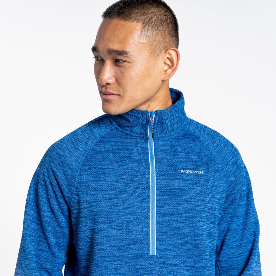 Blue Craghoppers Stromer Half Men's Sweaters | PJQ15AQ