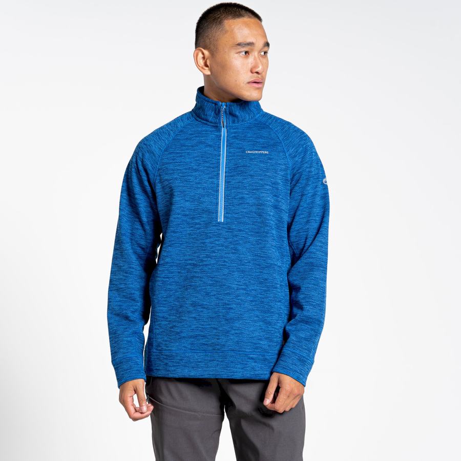 Blue Craghoppers Stromer Half Men's Sweaters | PJQ15AQ