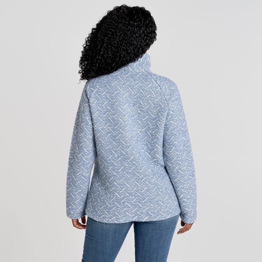 Blue Craghoppers Talladale Half Zip Women's Sweaters | UHI6043QF