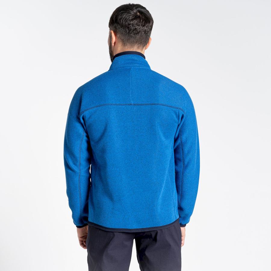 Blue Craghoppers Torney Half Zip Men's Sweaters | EVV4684WR