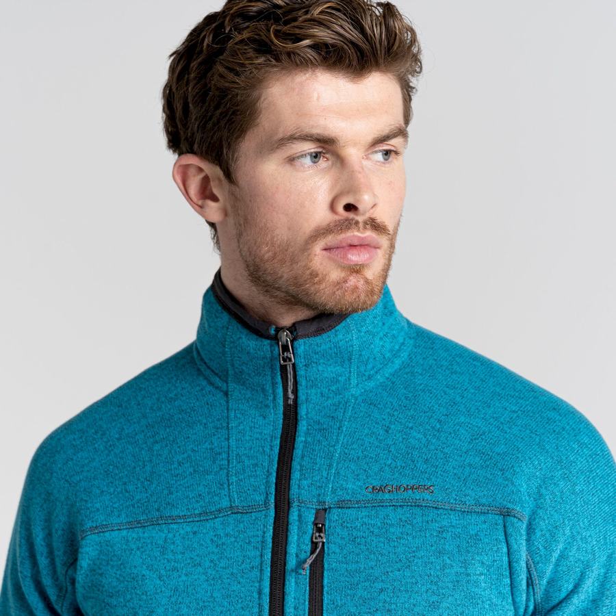 Blue Craghoppers Torney Half Zip Men's Sweaters | LHH1020YA