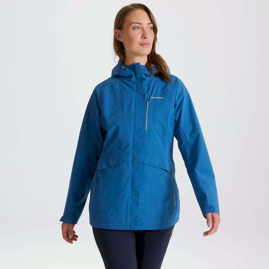 Blue Craghoppers Waterproof Caldbeck Women's Jackets | QFV1536OS