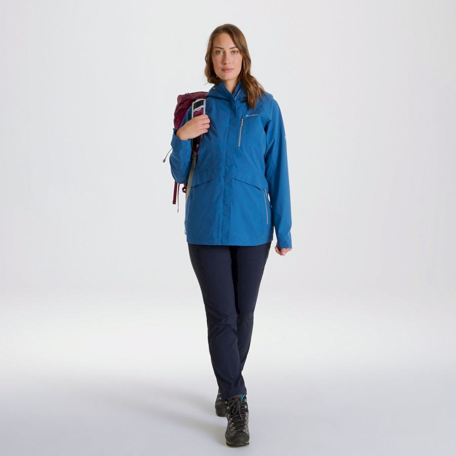 Blue Craghoppers Waterproof Caldbeck Women's Jackets | QFV1536OS