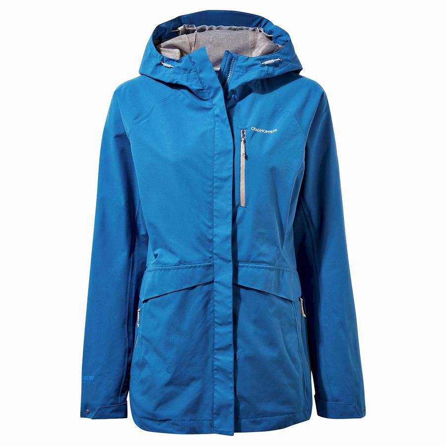 Blue Craghoppers Waterproof Caldbeck Women\'s Jackets | QFV1536OS