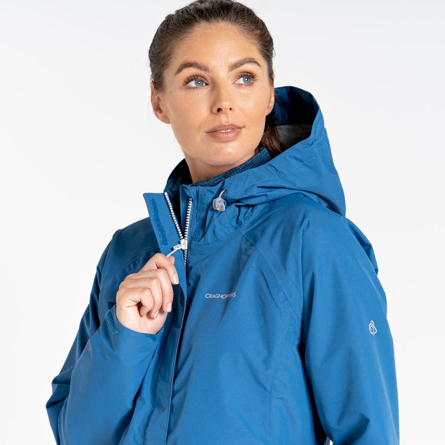 Blue Craghoppers Waterproof Orion Women's Jackets | PVQ4380BD