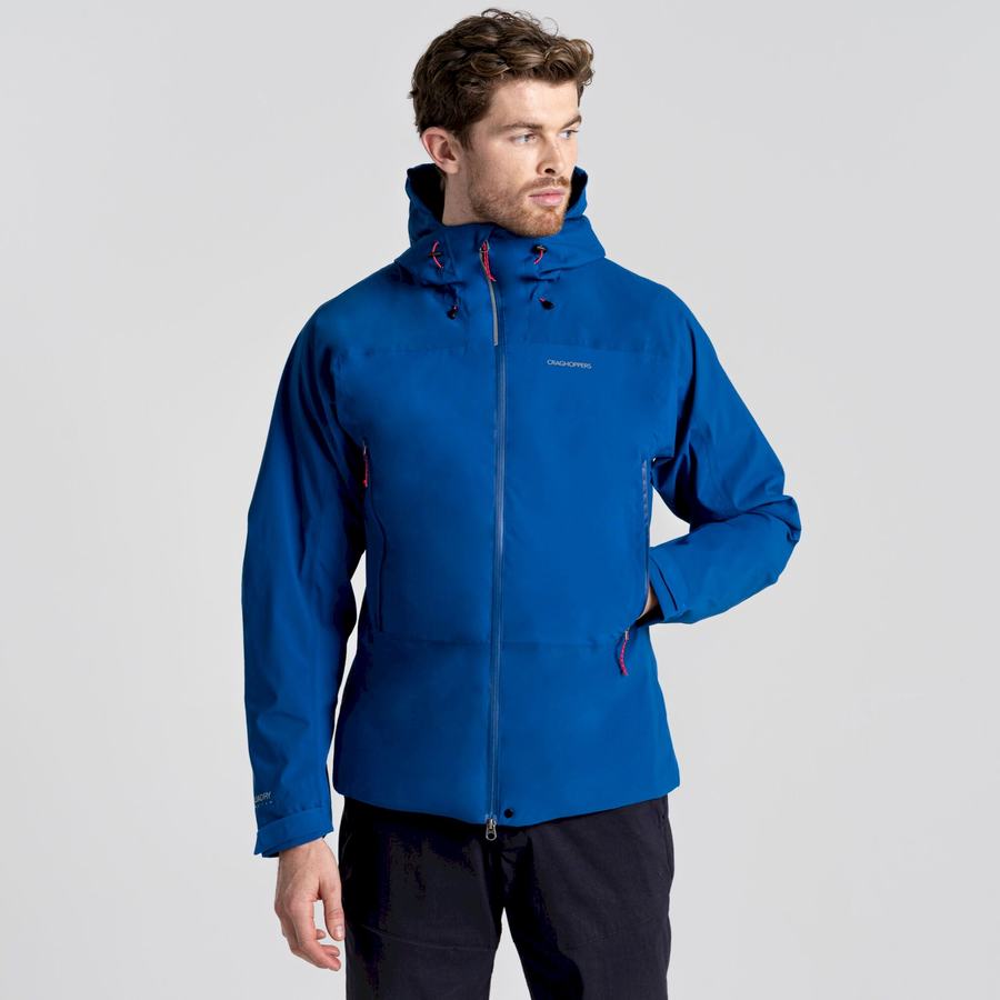 Blue Dark Blue Craghoppers Waterproof Gryffin Men's Jackets | QWG5115XR