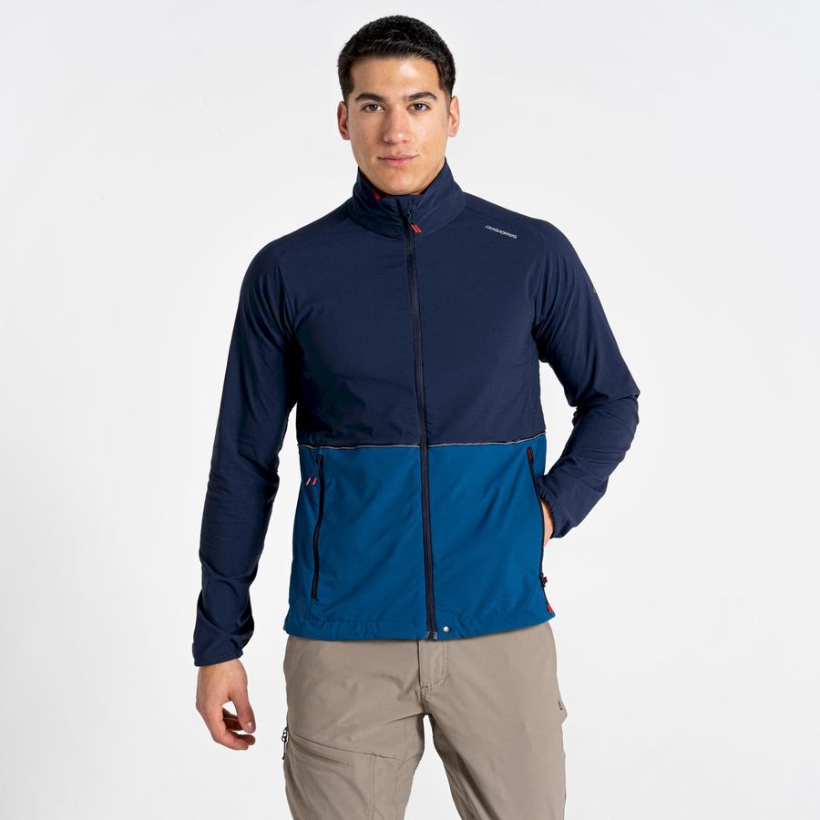 Blue Navy Blue Craghoppers NosiLife Active Men's Jackets | CIE6841GA