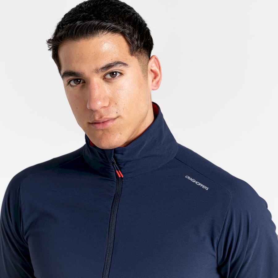 Blue Navy Blue Craghoppers NosiLife Active Men's Jackets | CIE6841GA