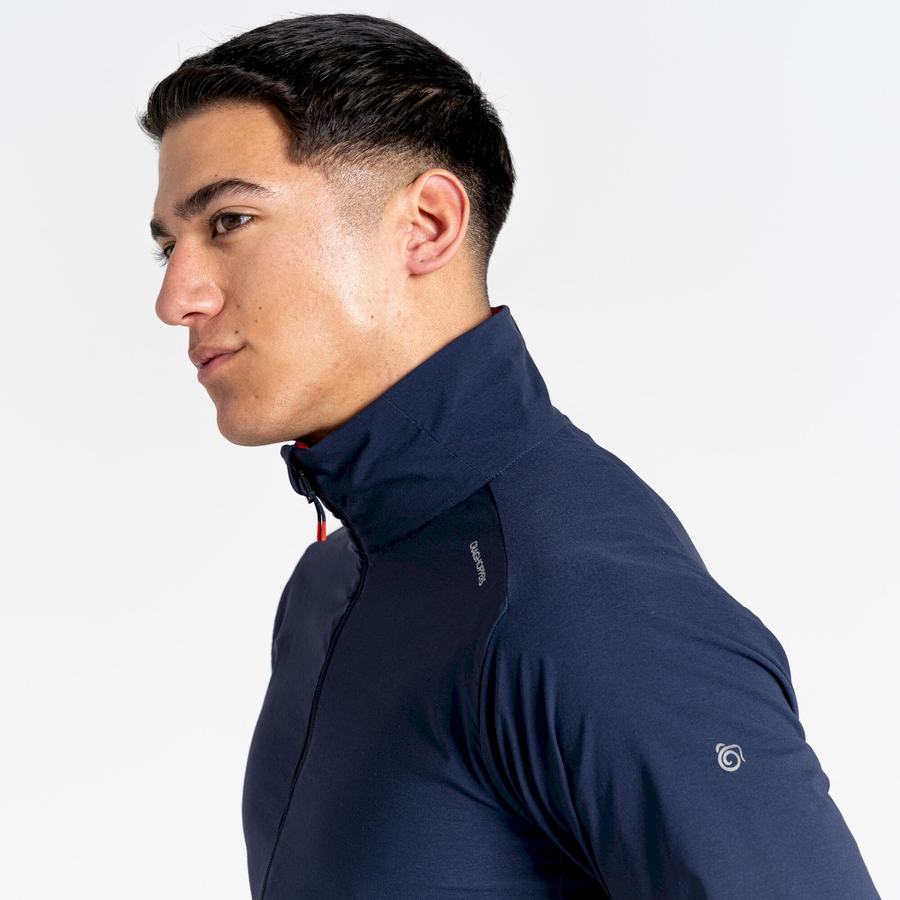 Blue Navy Blue Craghoppers NosiLife Active Men's Jackets | CIE6841GA