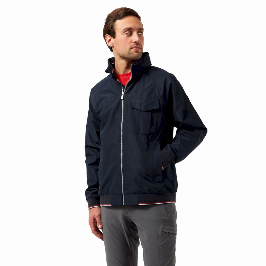 Blue Navy Craghoppers Aiken Men's Jackets | THM1295HF