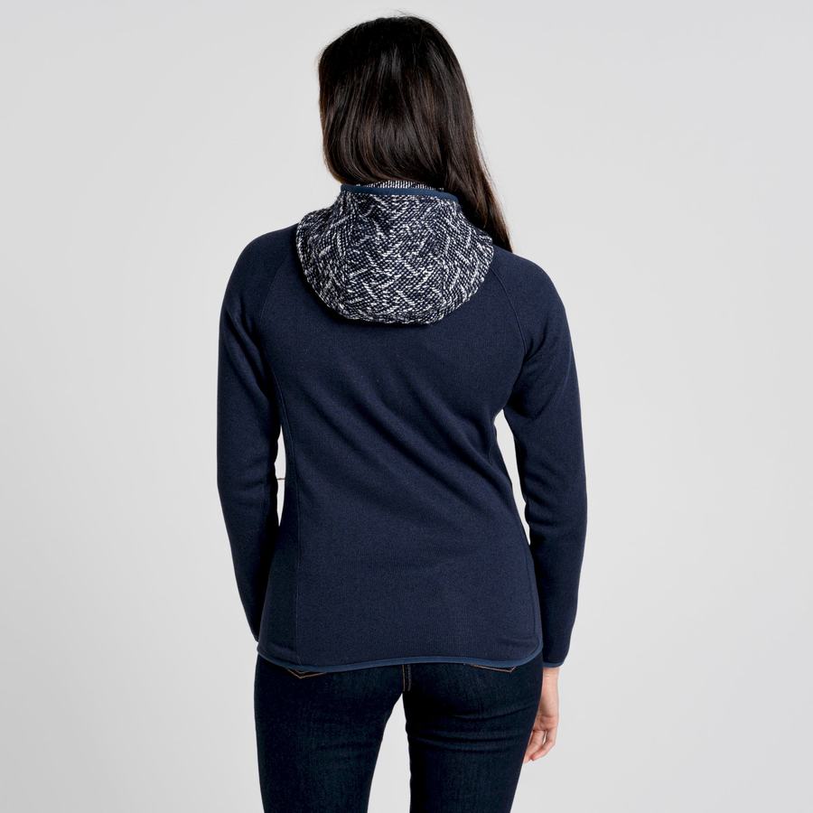 Blue Navy Craghoppers Alliva Hooded Women's Jackets | MHH9342IB