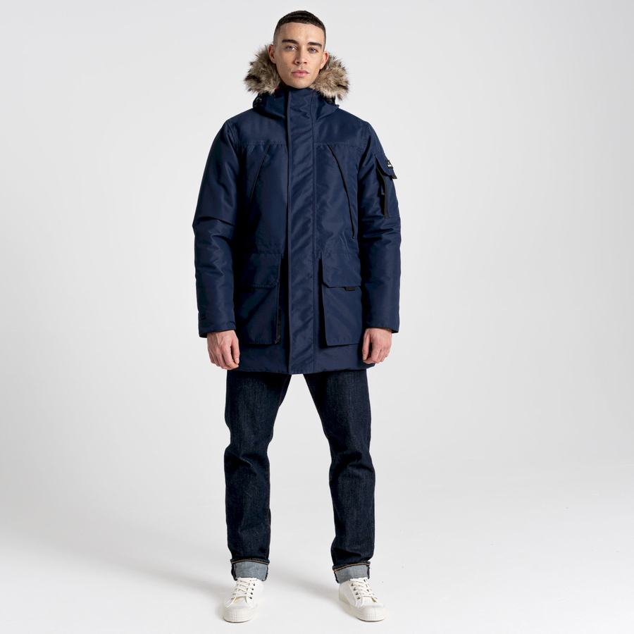 Blue Navy Craghoppers Bishorn II Insulated Men's Jackets | QFQ2147BH