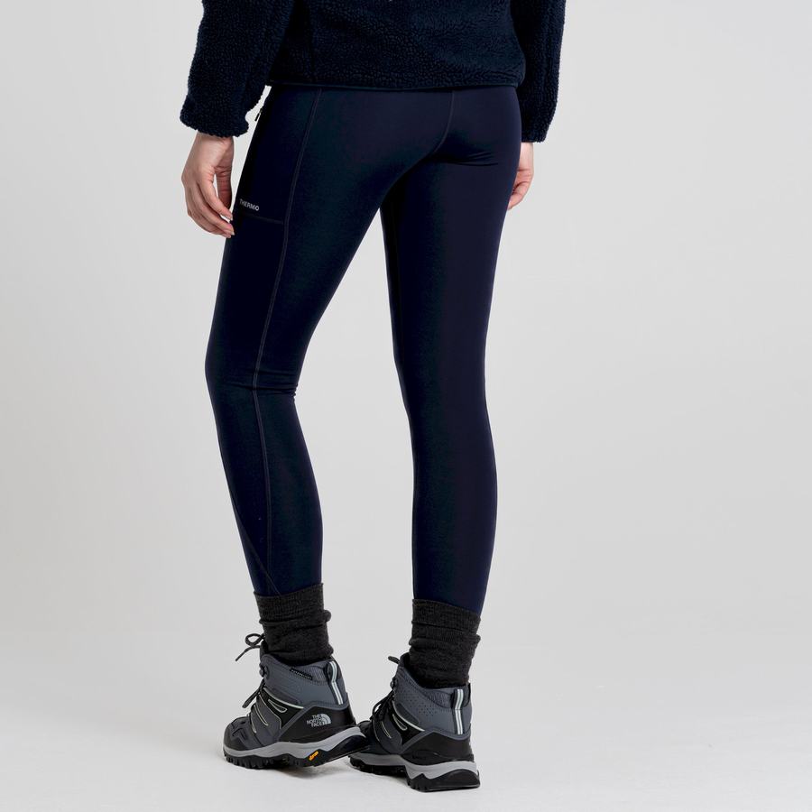 Blue Navy Craghoppers Compression Thermal Women's Leggings | JFF5730VF