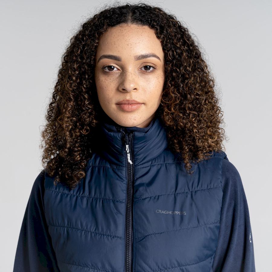 Blue Navy Craghoppers Compresslite VI Vest Women's Gilets | LIH477EK