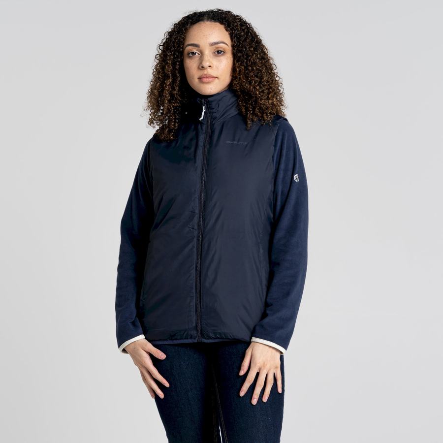 Blue Navy Craghoppers Compresslite VI Vest Women's Gilets | LIH477EK