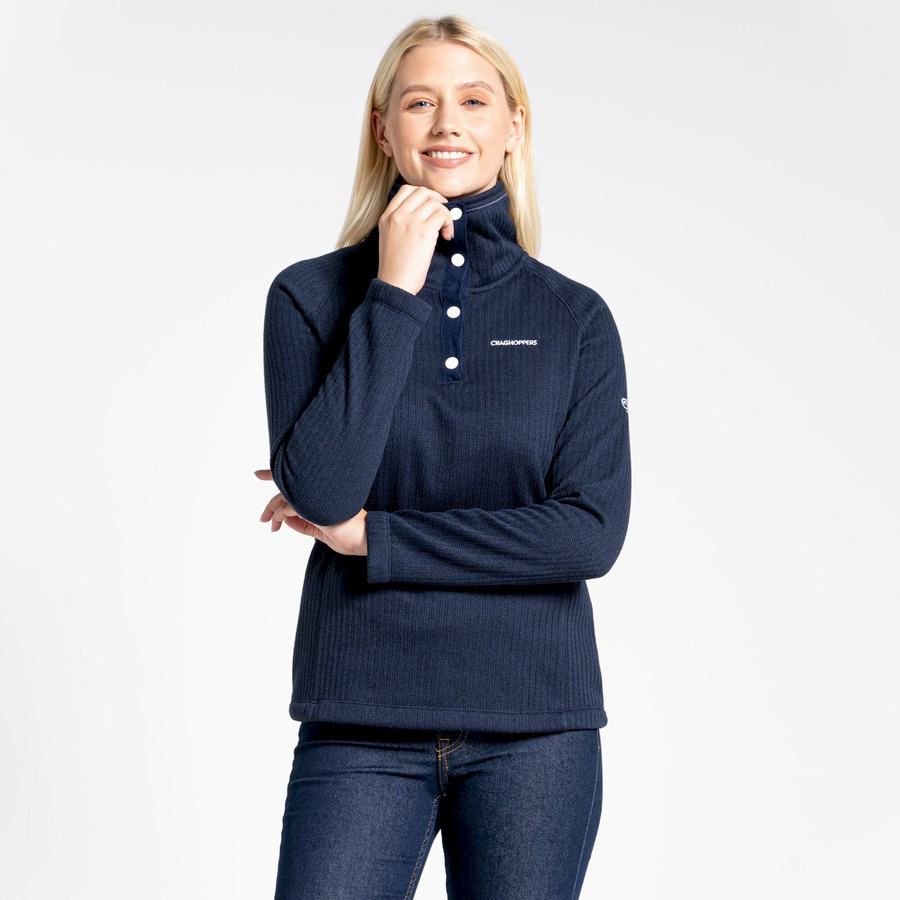 Blue Navy Craghoppers Daphne Overhead Women's Sweaters | MKC6232XY