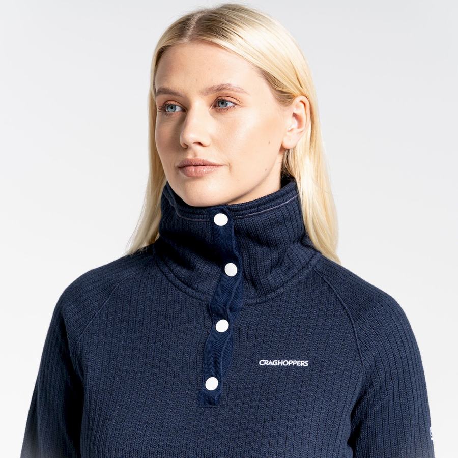 Blue Navy Craghoppers Daphne Overhead Women's Sweaters | MKC6232XY