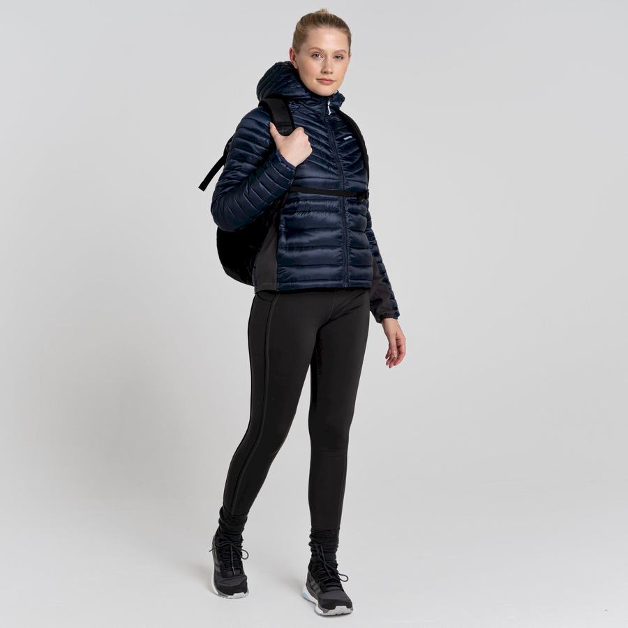 Blue Navy Craghoppers ExpoLite Insulated Hooded Women's Jackets | ZKU4449ON