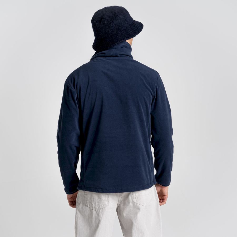 Blue Navy Craghoppers Frey Overhead Men's Sweatshirts | QBO4512YC