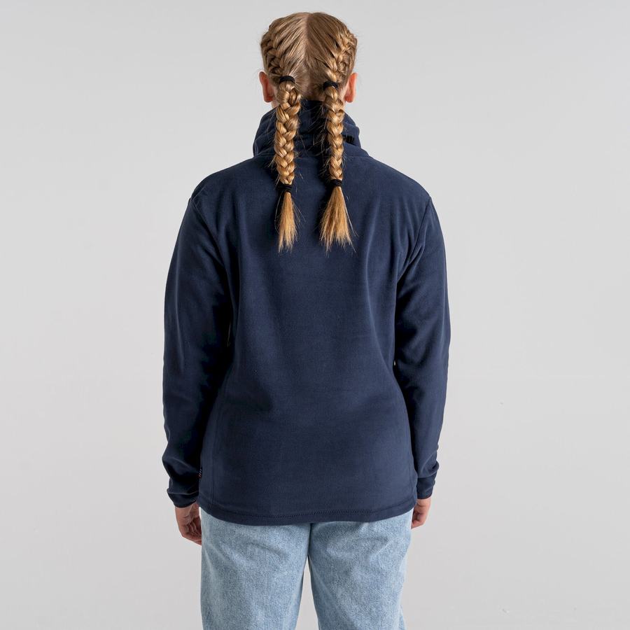 Blue Navy Craghoppers Frey Overhead Men's Sweatshirts | QBO4512YC