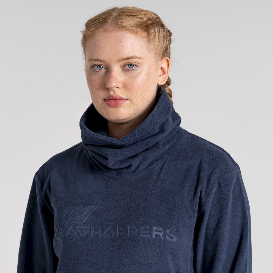 Blue Navy Craghoppers Frey Overhead Men's Sweatshirts | QBO4512YC