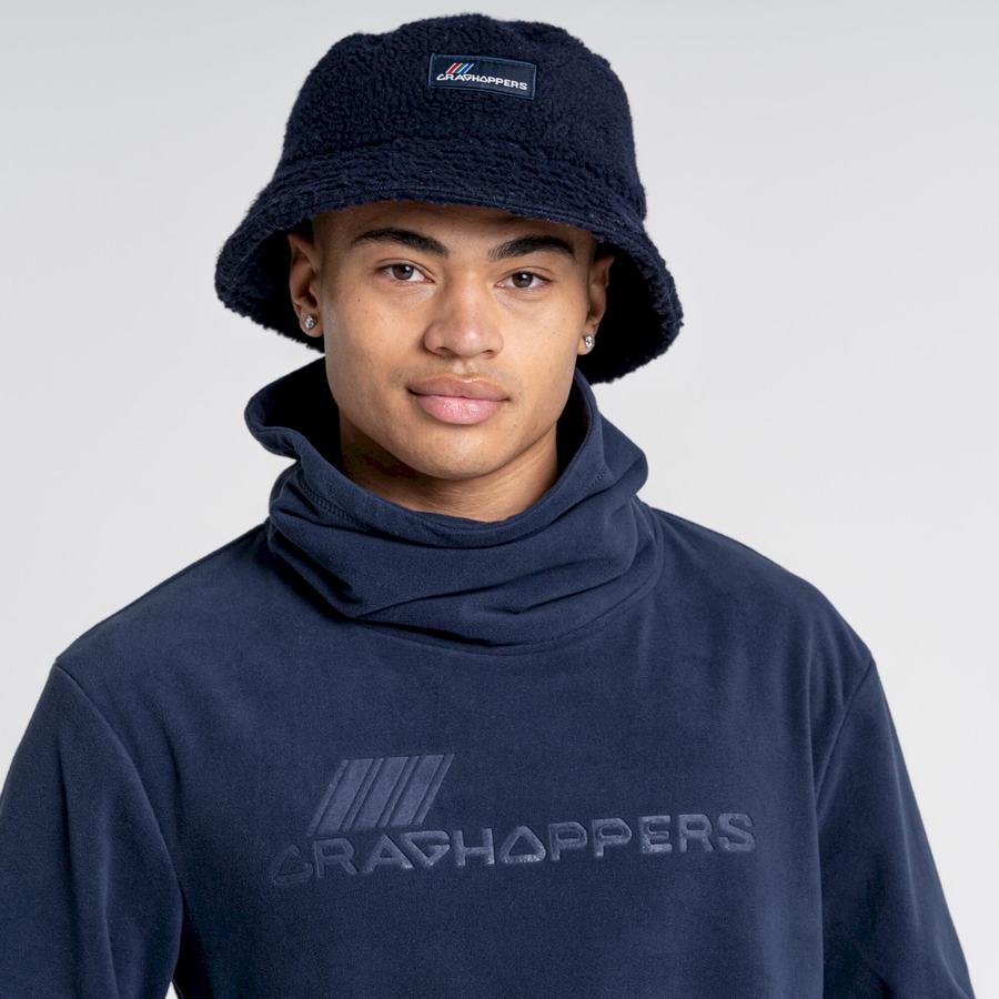 Blue Navy Craghoppers Frey Overhead Men's Sweatshirts | QBO4512YC