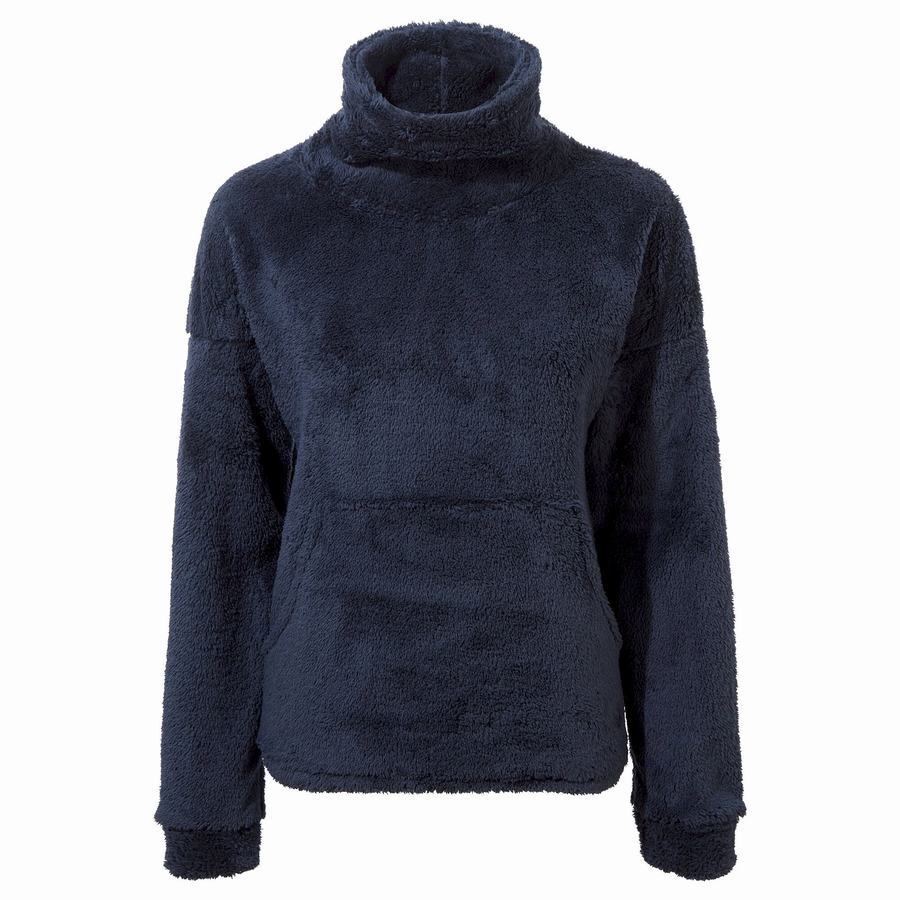 Blue Navy Craghoppers Inessa Overhead Women's Sweatshirts | BPF4034RK