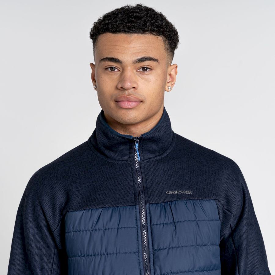 Blue Navy Craghoppers Kennett Hybrid Men's Jackets | XEJ1023PL