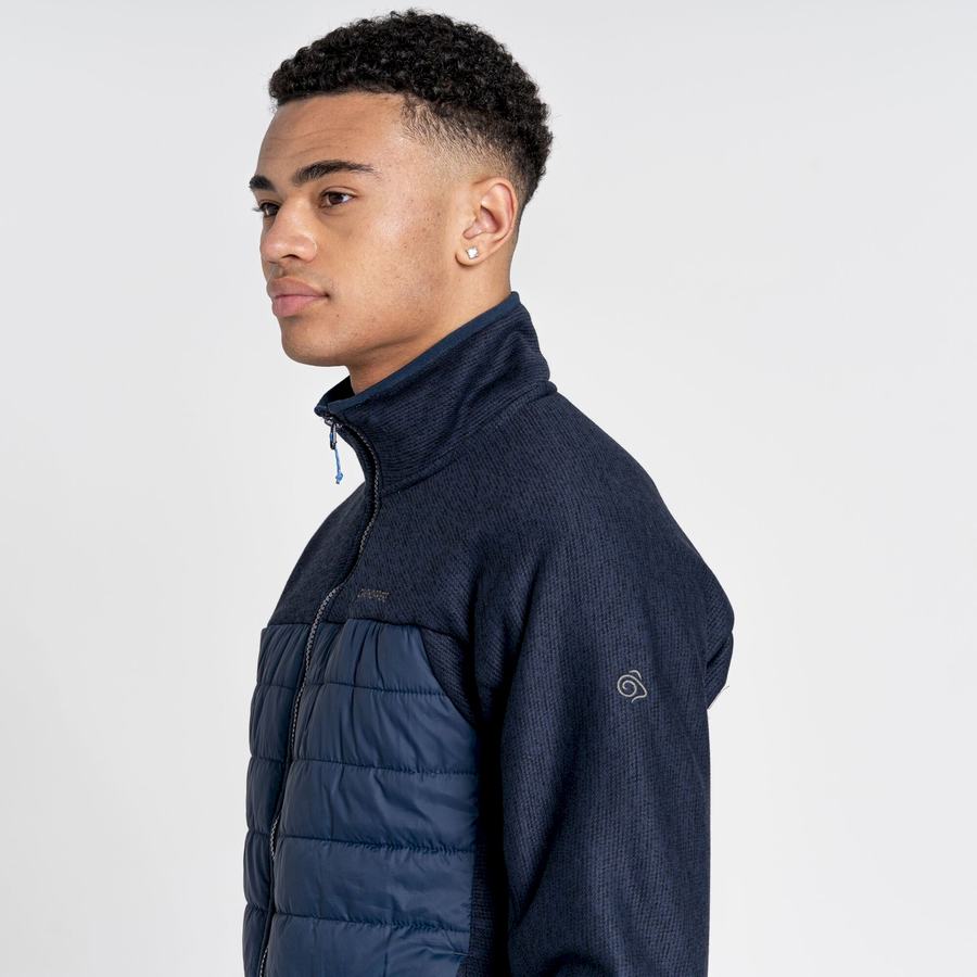 Blue Navy Craghoppers Kennett Hybrid Men's Jackets | XEJ1023PL