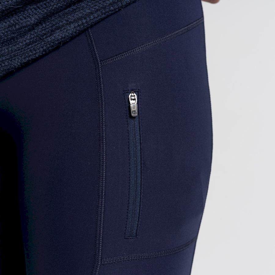 Blue Navy Craghoppers Kiwi Pro Women's Leggings | UJI148IV