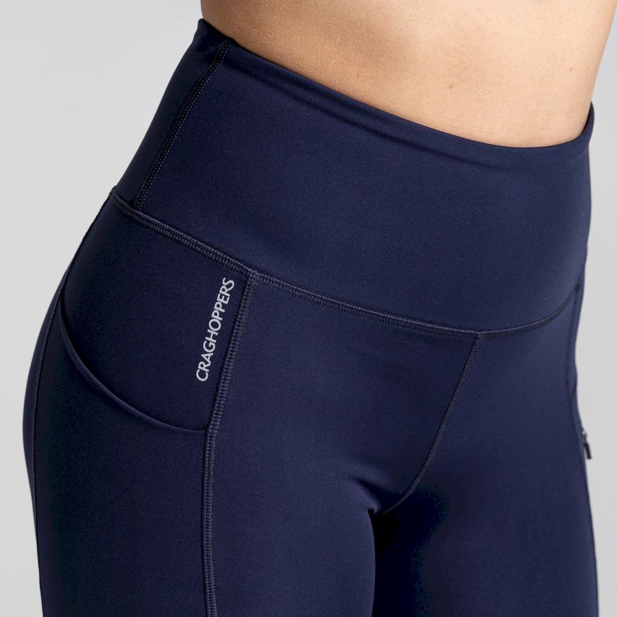 Blue Navy Craghoppers Kiwi Pro Women's Leggings | UJI148IV