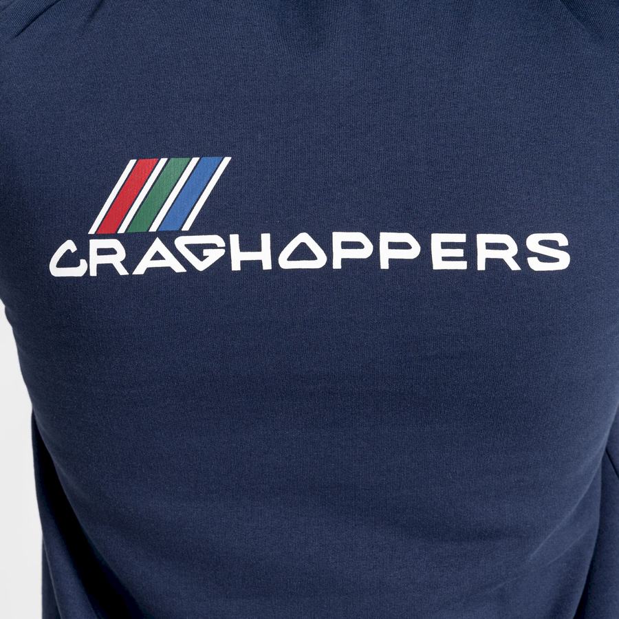 Blue Navy Craghoppers Lautner Hooded Women's Sweatshirts | XDW159PR