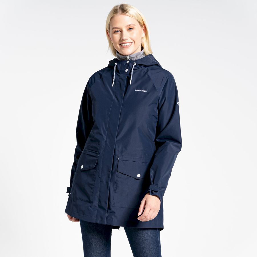 Blue Navy Craghoppers Lilah Women's Jackets | UCF7612TQ