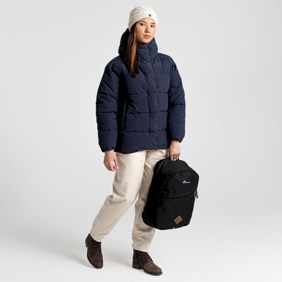 Blue Navy Craghoppers Madora Insulated Hooded Women's Jackets | ERJ6675YW