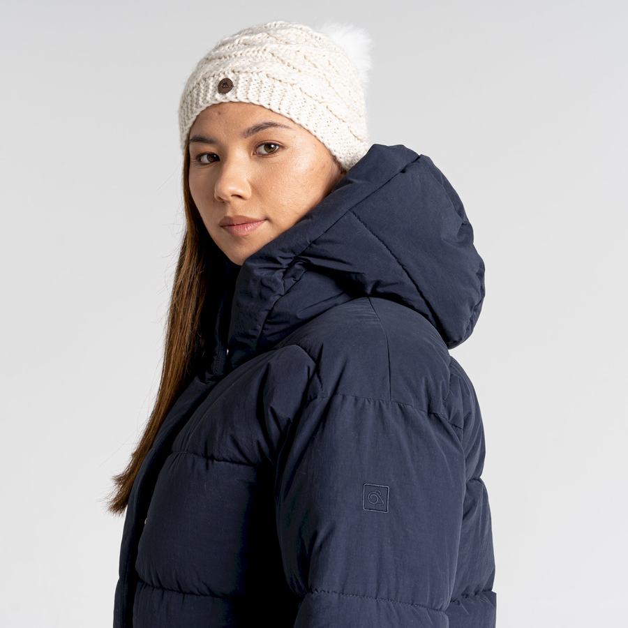 Blue Navy Craghoppers Madora Insulated Hooded Women's Jackets | ERJ6675YW