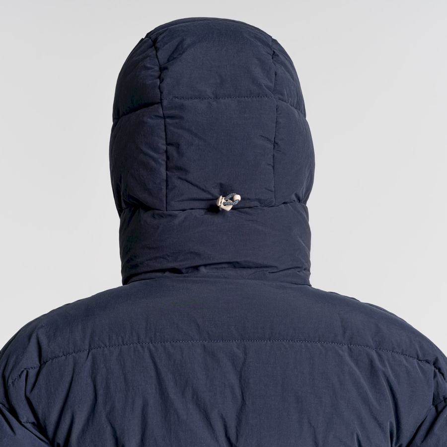 Blue Navy Craghoppers Madora Insulated Hooded Women's Jackets | ERJ6675YW