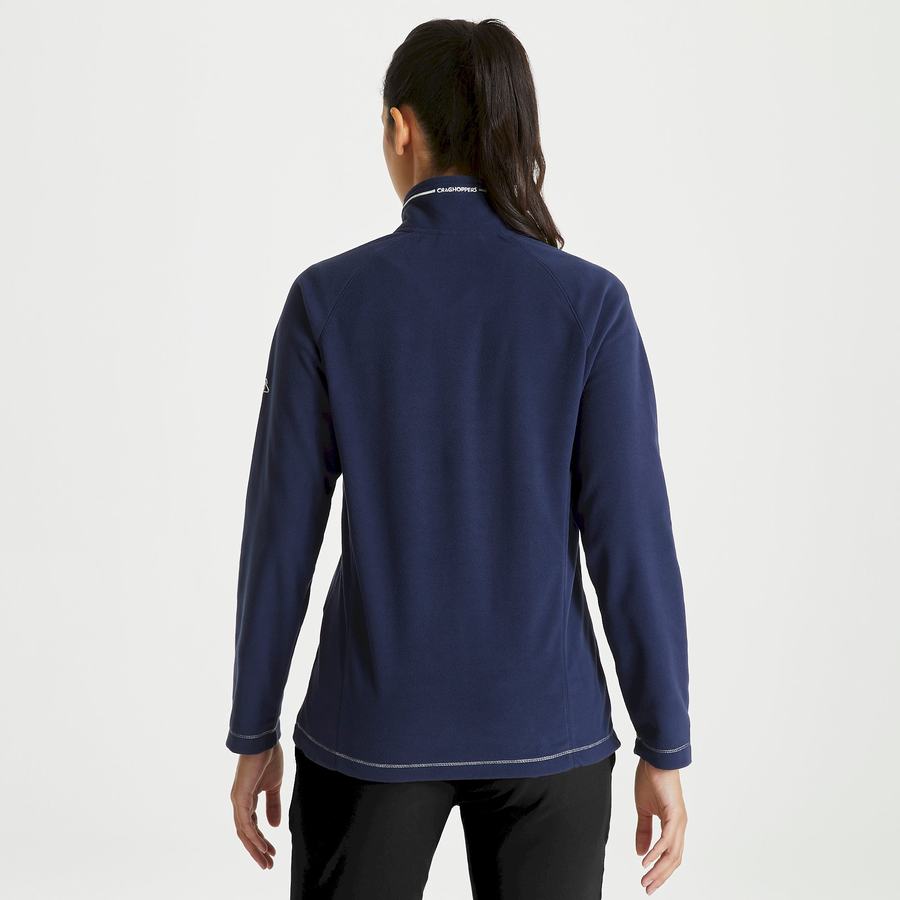 Blue Navy Craghoppers Miska Half Zip Women's Sweaters | LPE9158ES