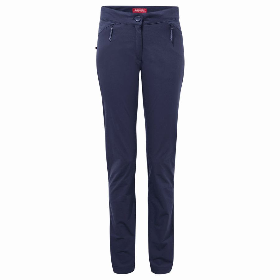 Blue Navy Craghoppers NosiLife Pro Active Women's Trousers | MLB7216HQ