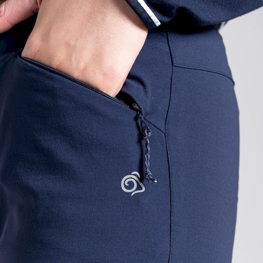 Blue Navy Craghoppers NosiLife Pro Active Women's Trousers | MLB7216HQ